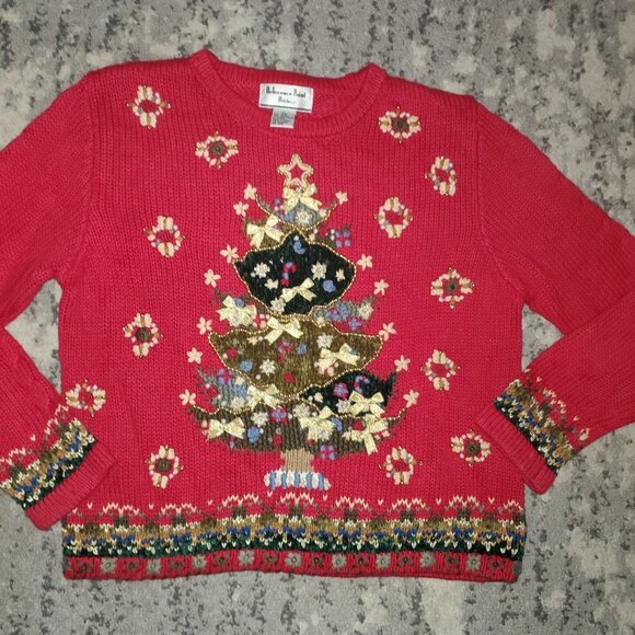 Reference Point Vintage Christmas Sweater || Petite Small || EUC - Picture 1 of 15